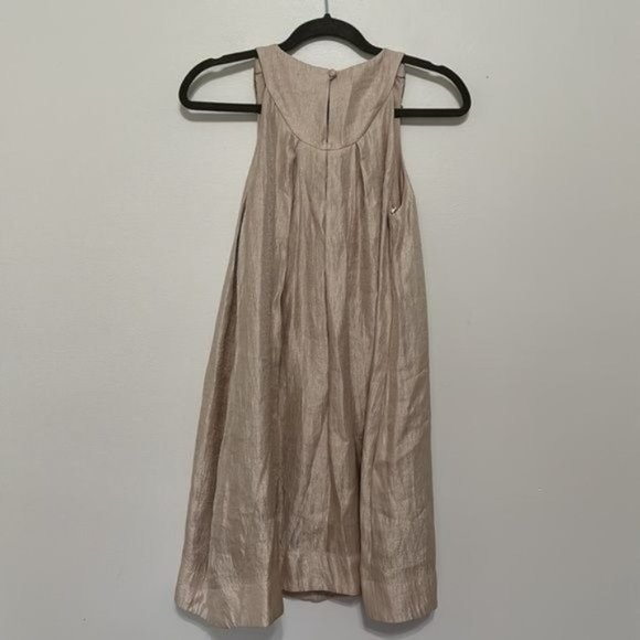 Alexia Admor Jewel Neck Hammered Satin Trapeze Dress Size XS - Picture 5 of 9